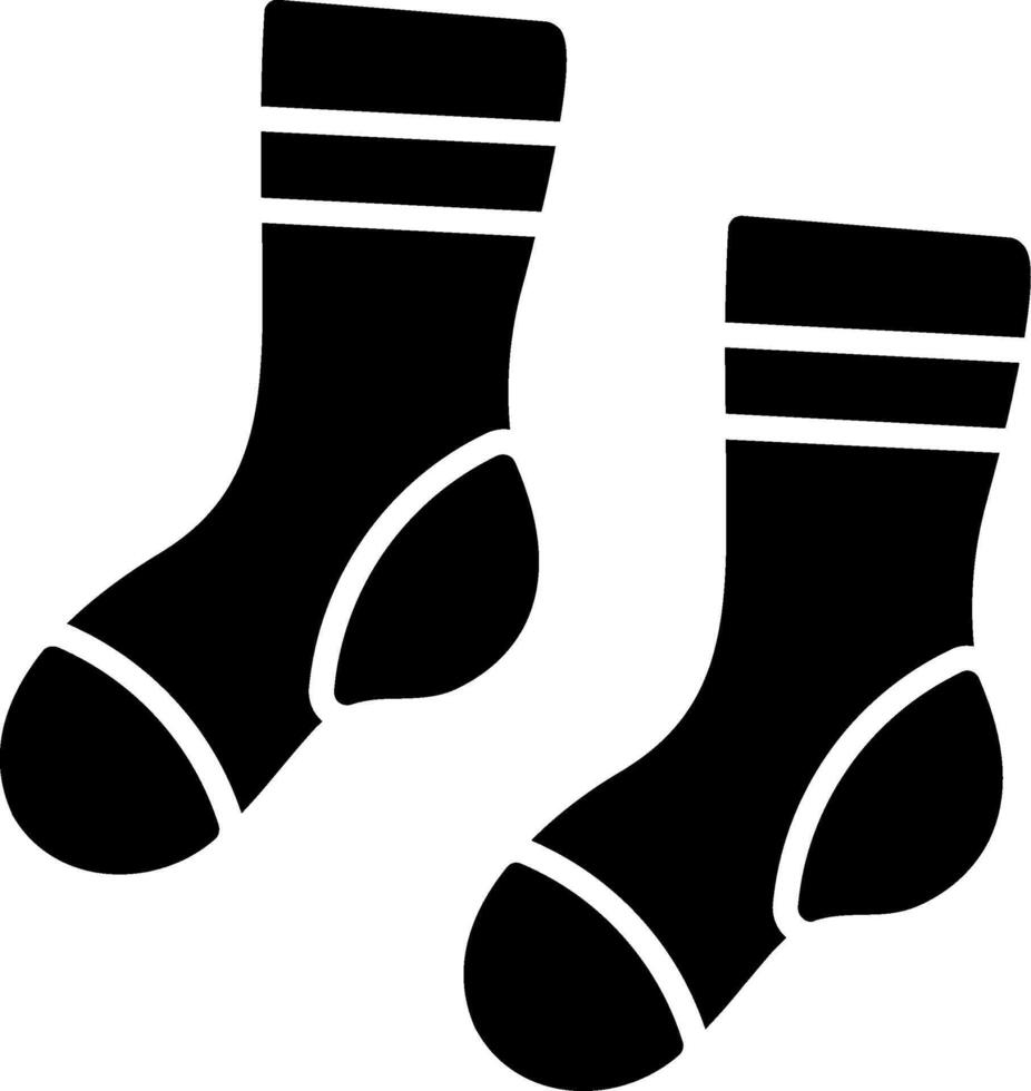 Socks Glyph Icon vector