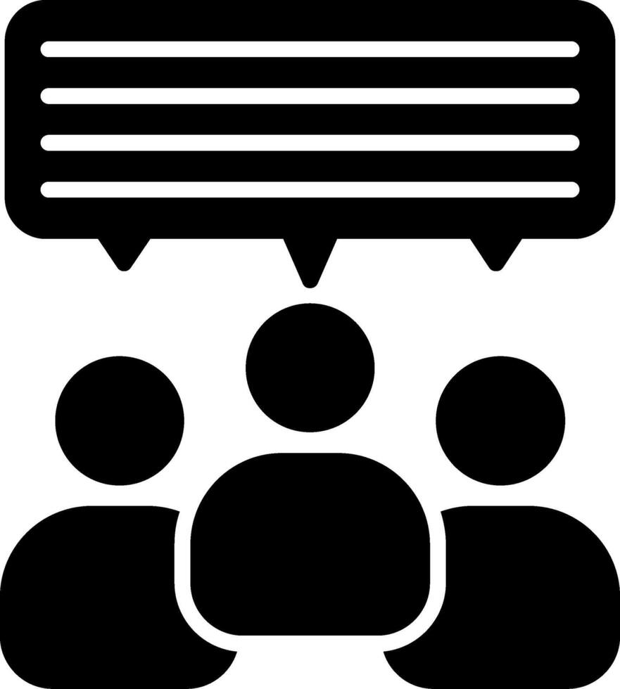 Stakeholder Glyph Icon vector