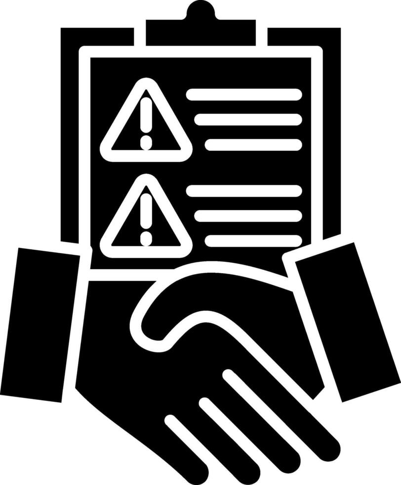 Tolerance Glyph Icon vector