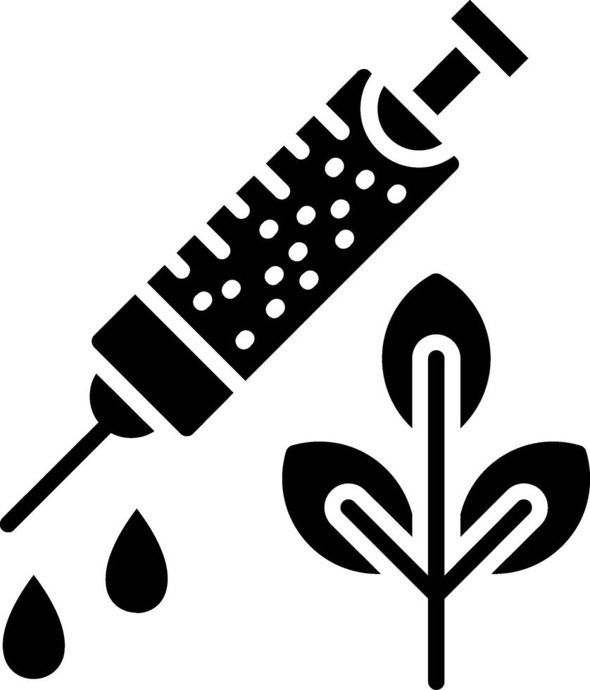Syringe Glyph Icon vector