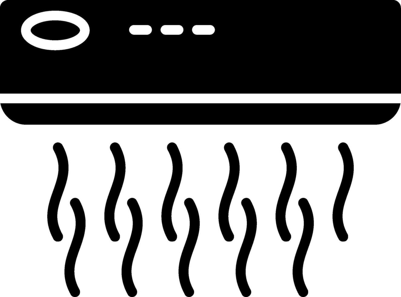 Air Conditioner Glyph Icon vector