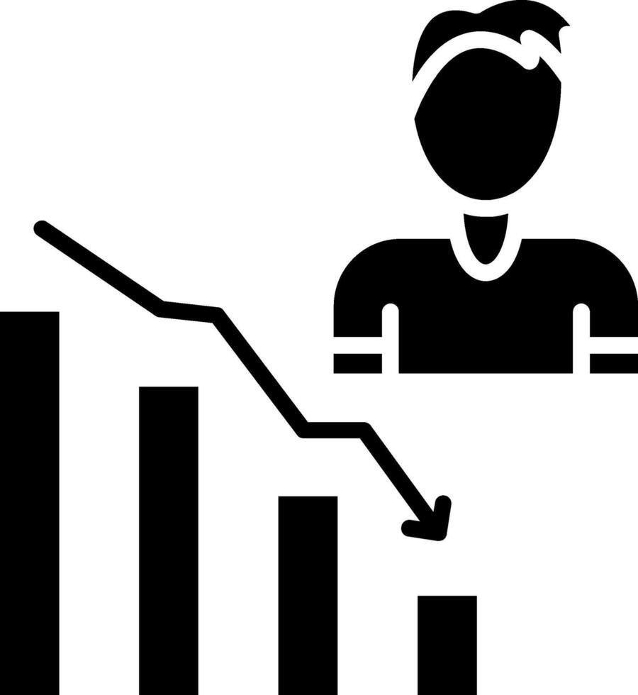 Career Glyph Icon vector