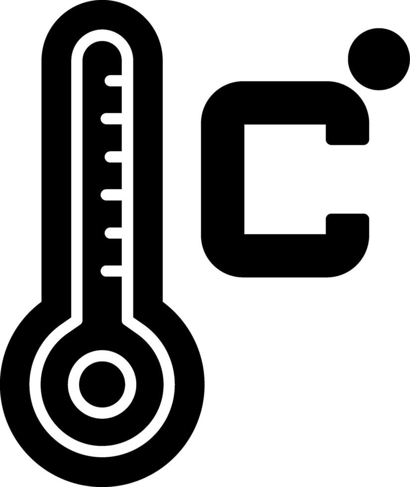 Celsius Glyph Icon vector