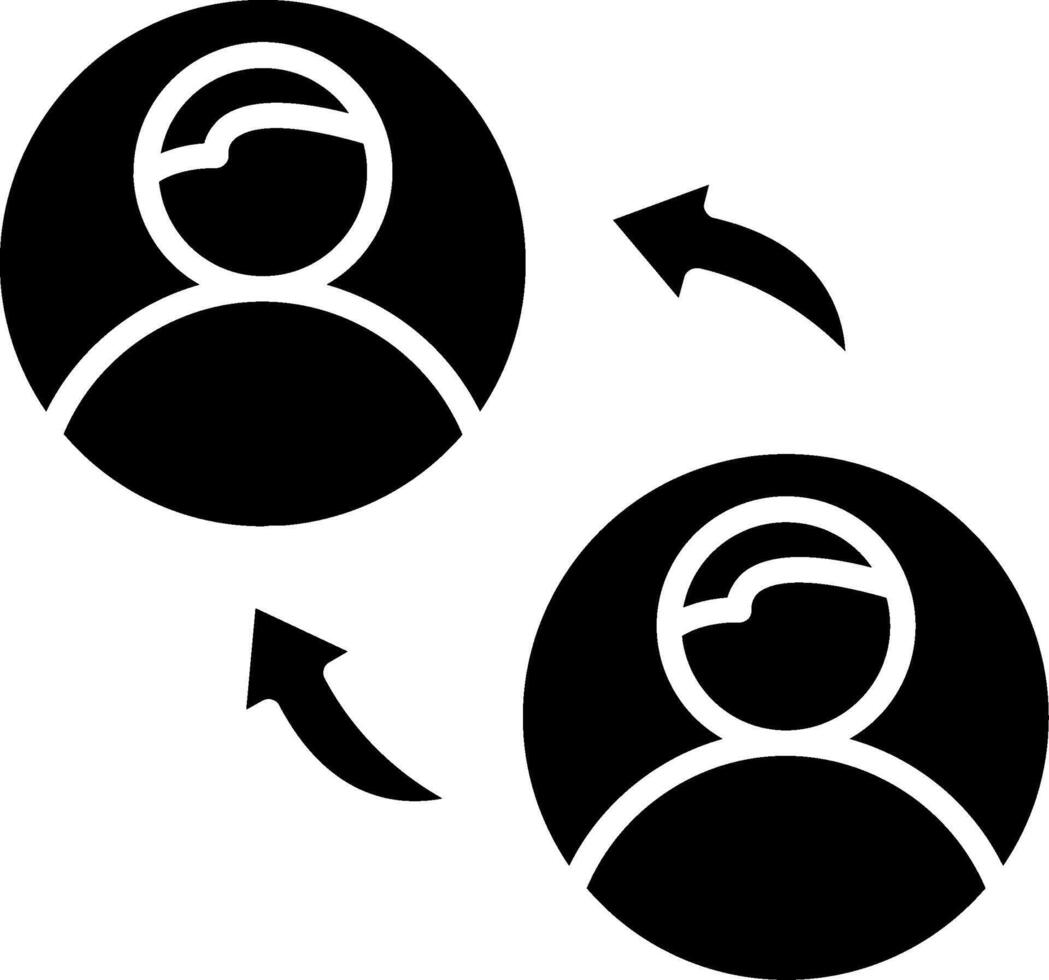 Change Glyph Icon vector