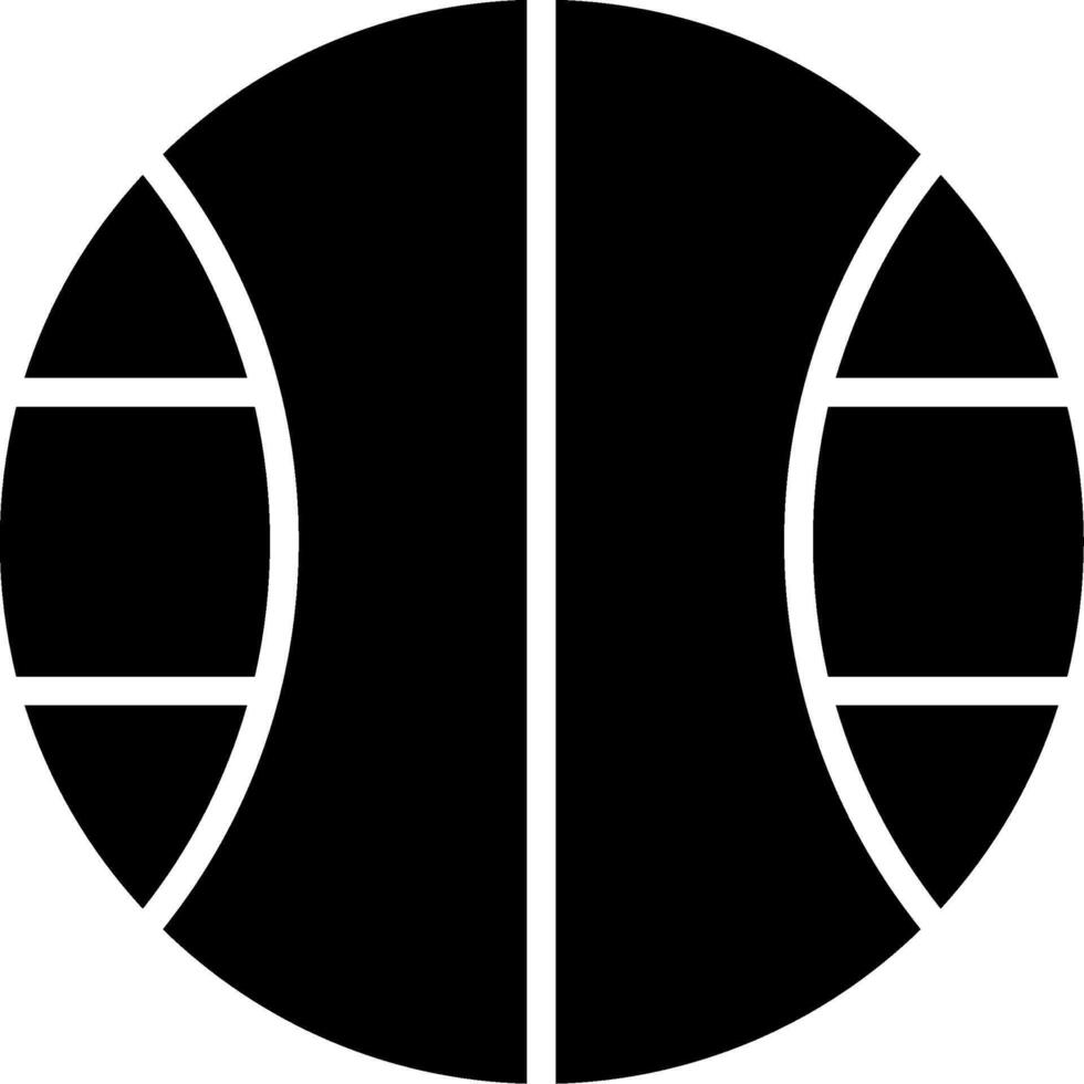 Basketball Glyph Icon vector
