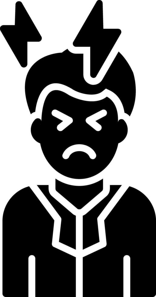 Headache Glyph Icon vector