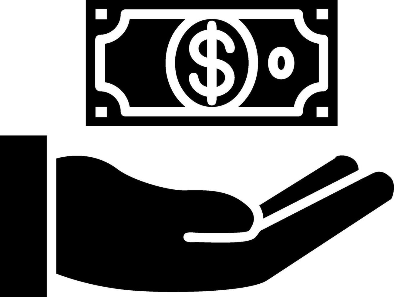Money Back Guarantee Glyph Icon vector