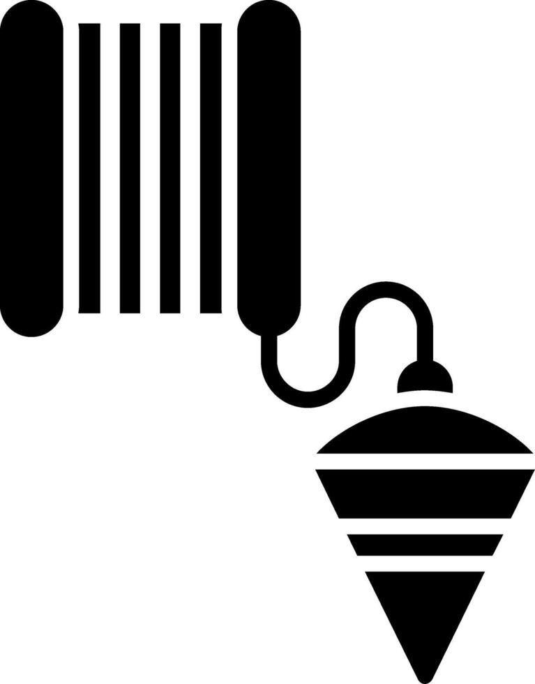 Plumb Bob Glyph Icon vector