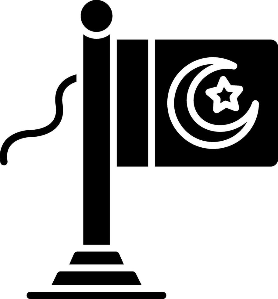 Pakistan Flag Glyph Icon vector