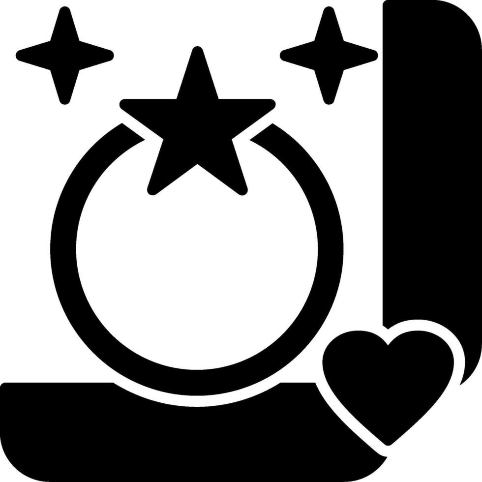 Rings Glyph Icon vector