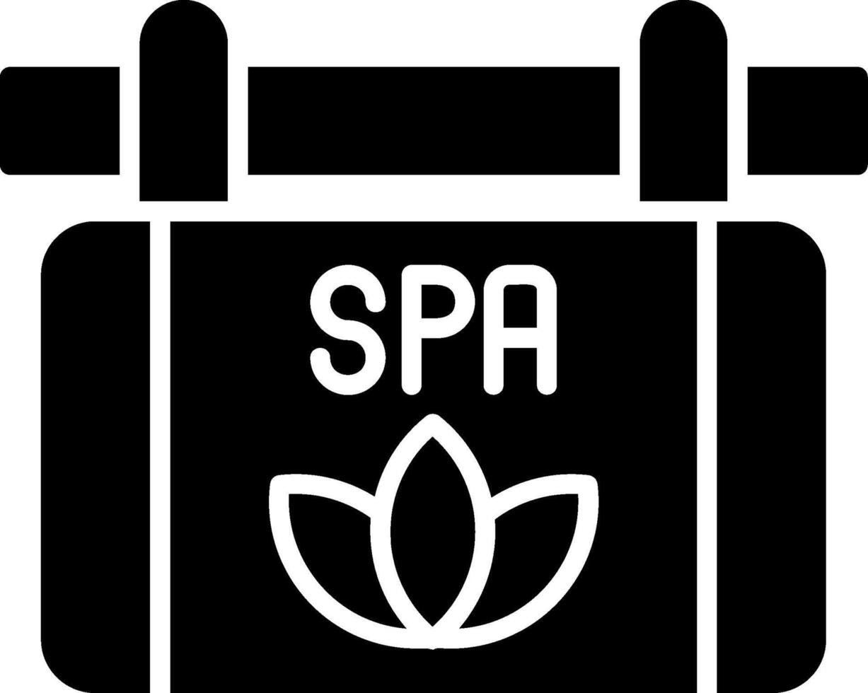 Signboard Glyph Icon vector
