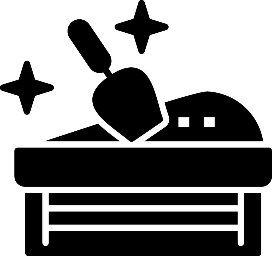 Sandbox Glyph Icon vector