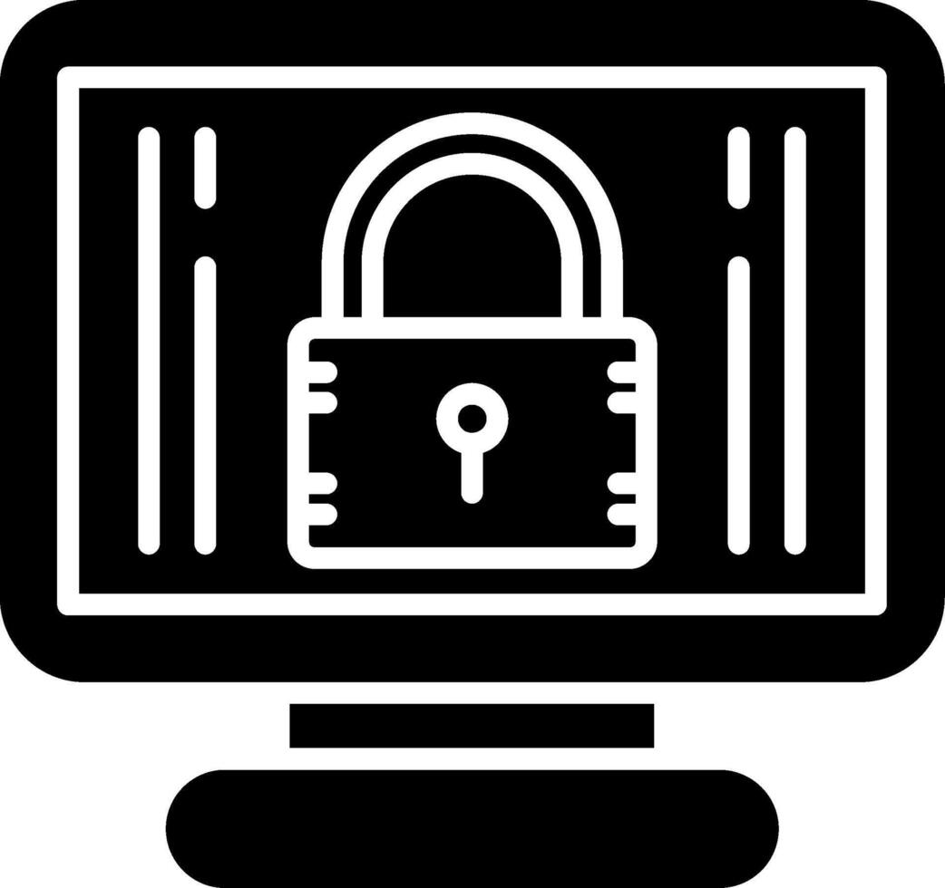 Security Glyph Icon vector