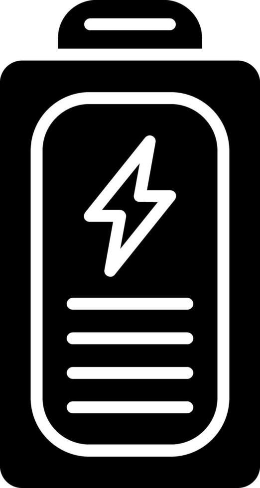Battery Glyph Icon vector