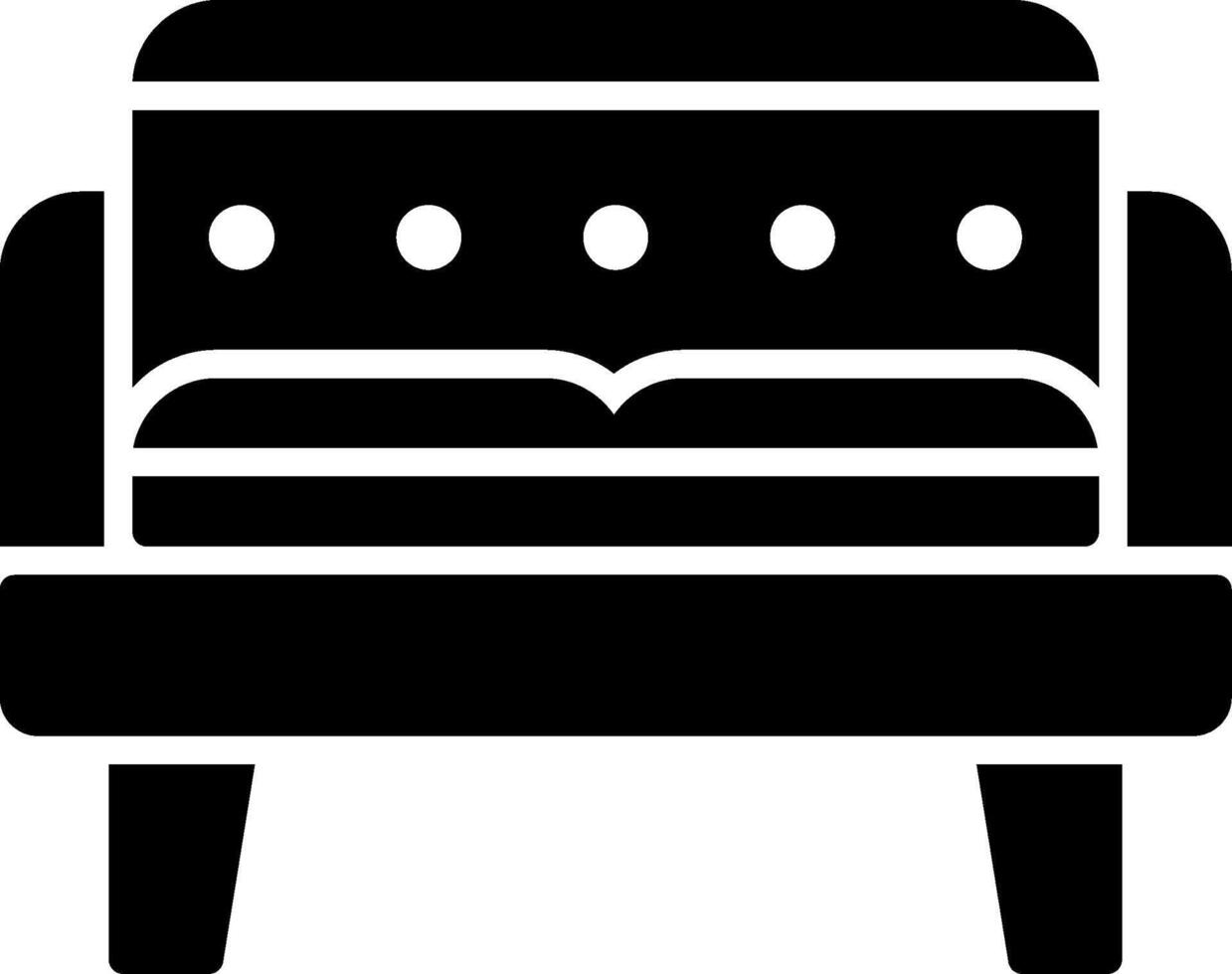 Sofa Glyph Icon vector