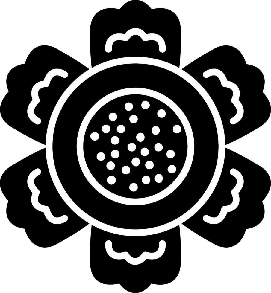 Rafflesia Glyph Icon vector