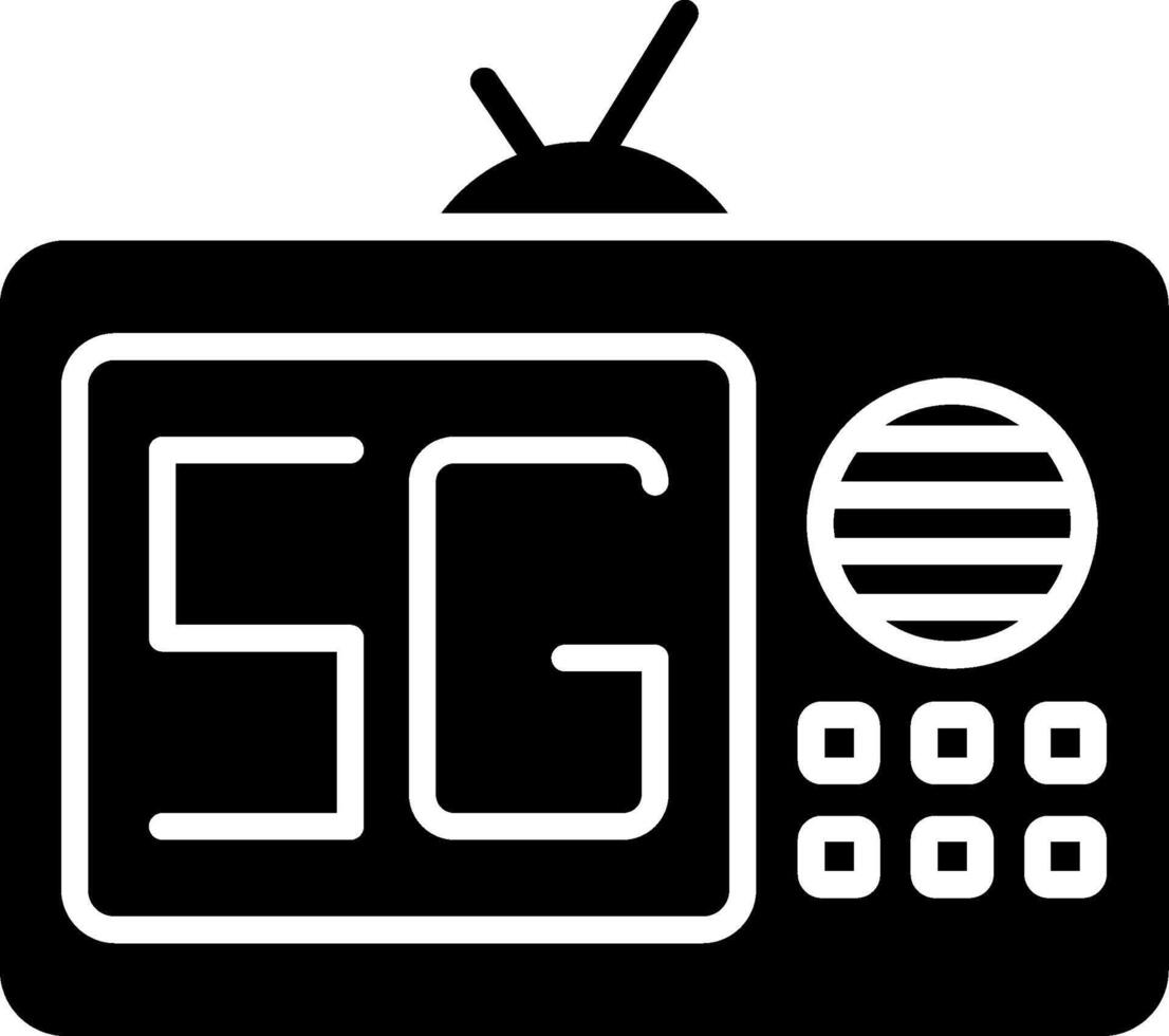Tv Glyph Icon vector