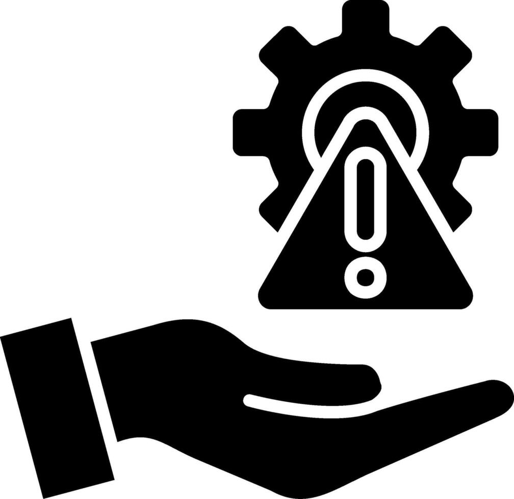 Risk Management Glyph Icon vector