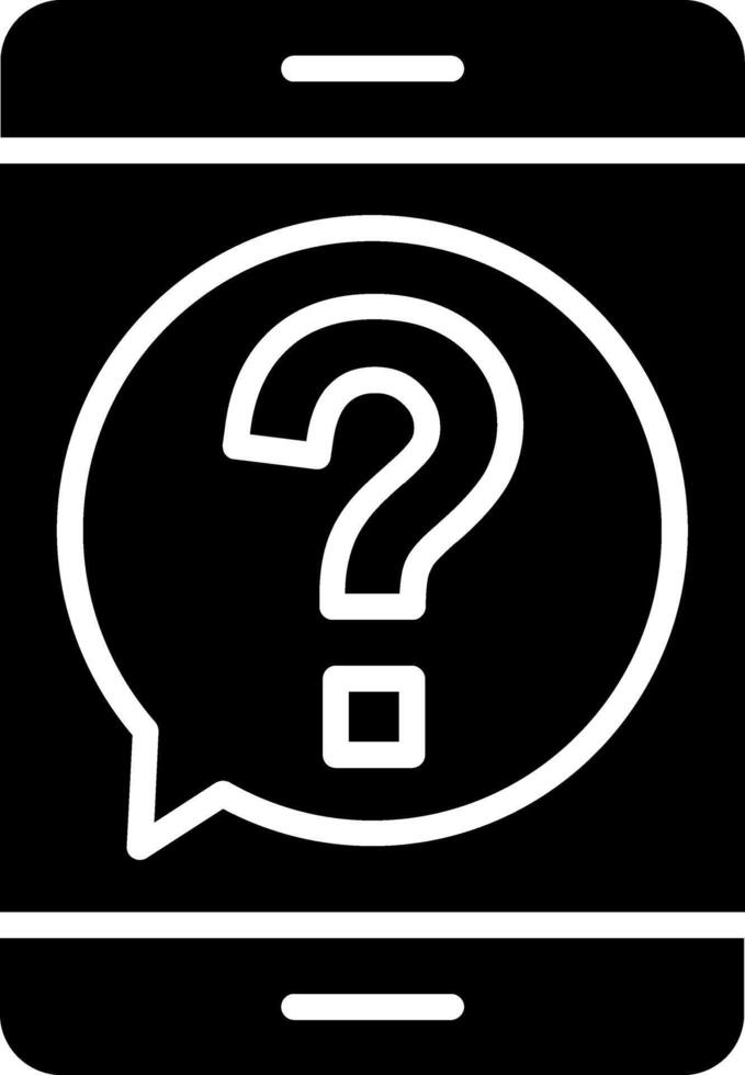 Smartphone Glyph Icon vector