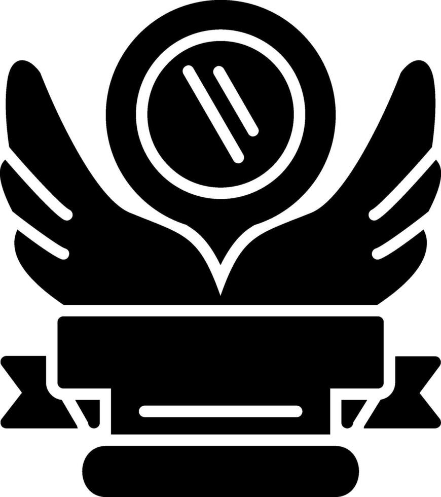 Trophy Cup Glyph Icon vector