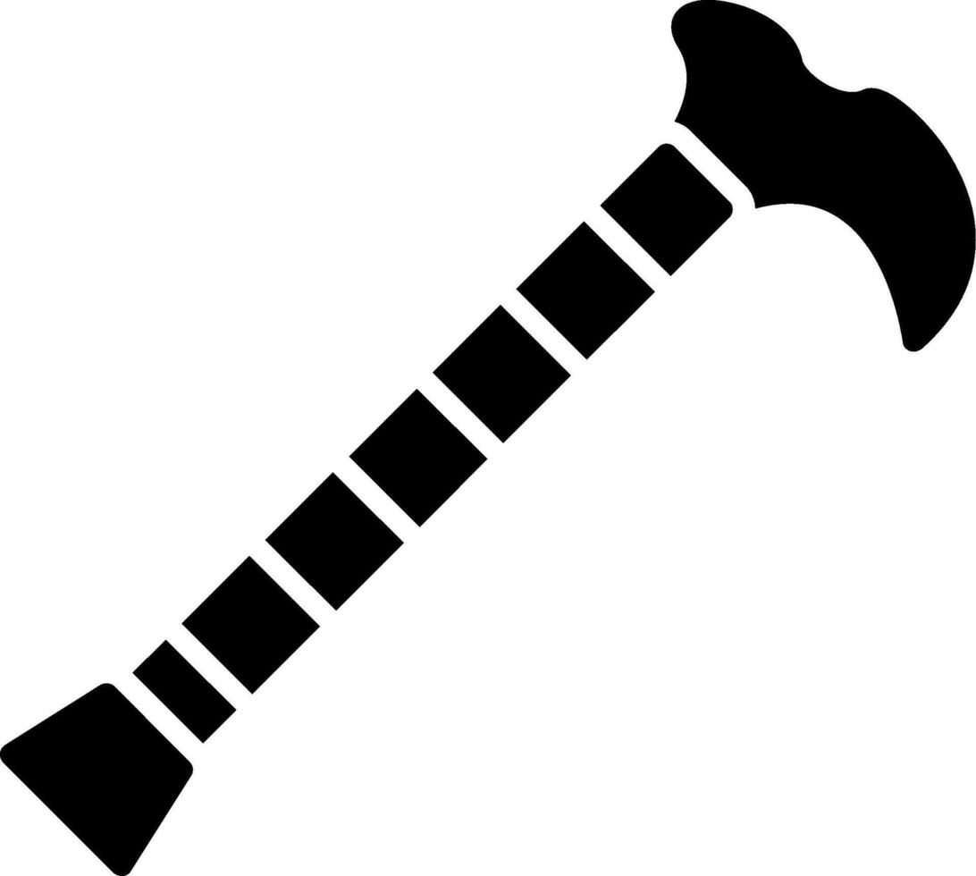 Walking Stick Glyph Icon vector