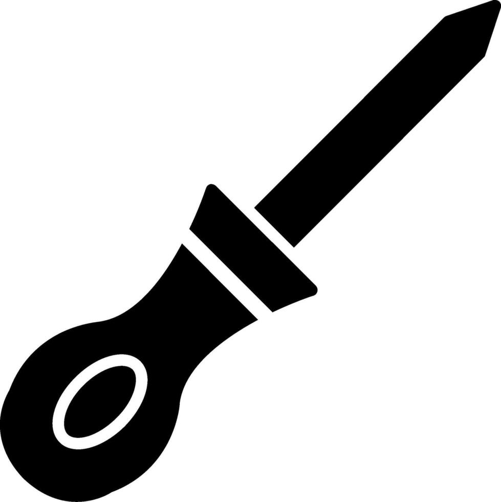 Awl Glyph Icon vector