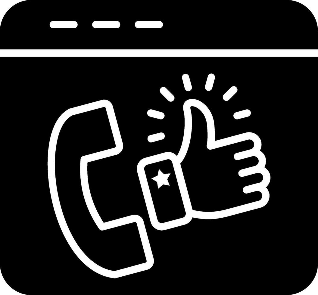 Best Customer Experience Glyph Icon vector