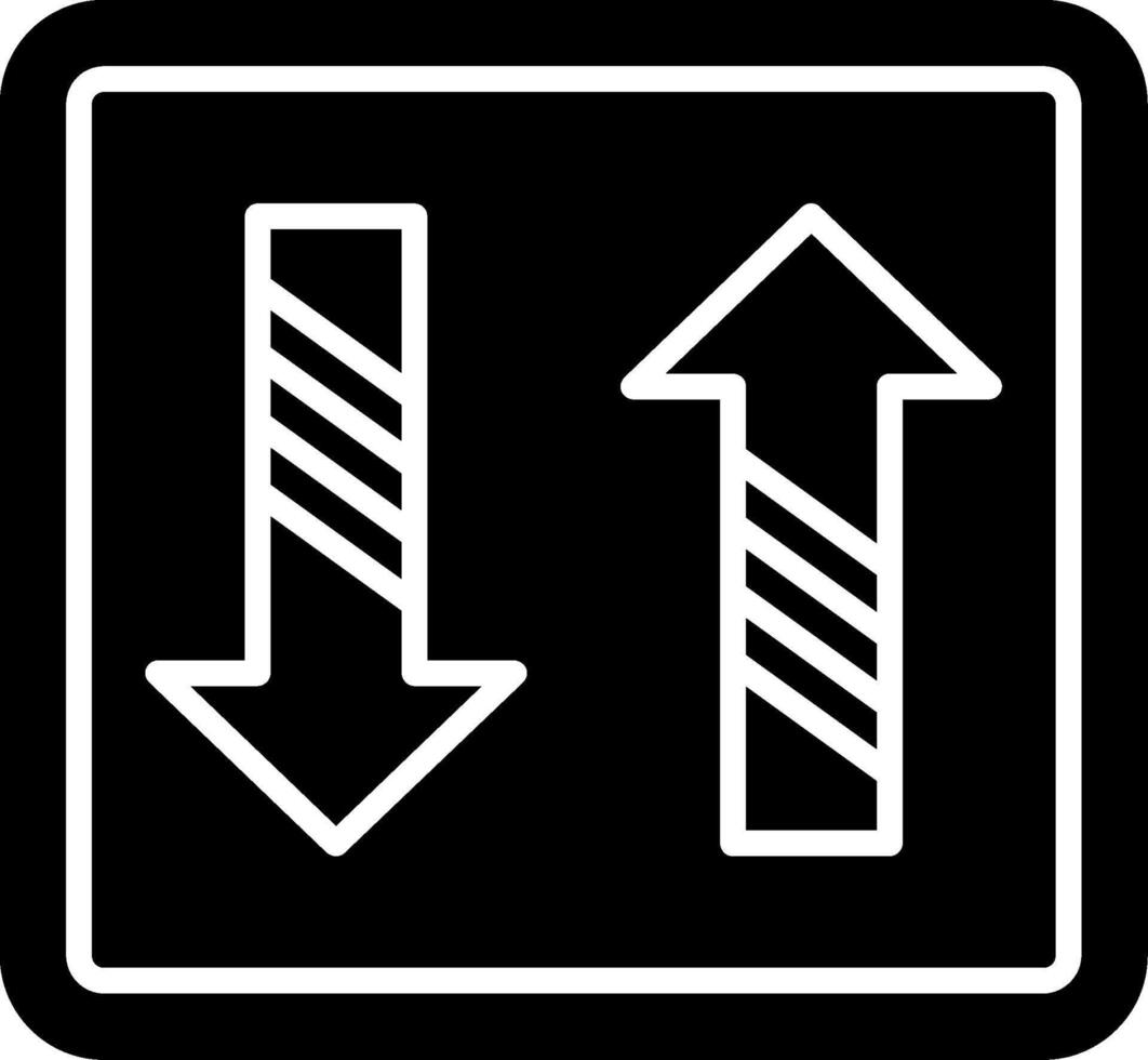 Arrows Couple Glyph Icon vector