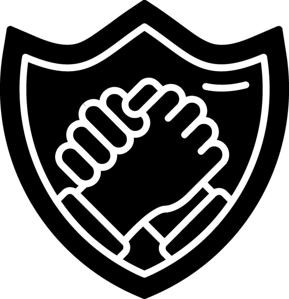 Shield Glyph Icon vector