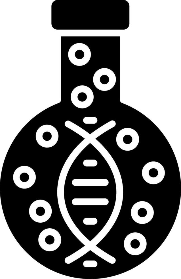 Dna Glyph Icon vector