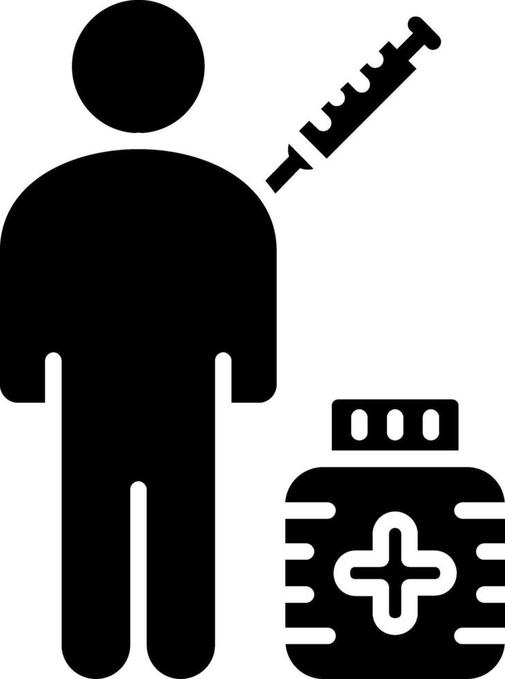 Vaccinations Glyph Icon vector