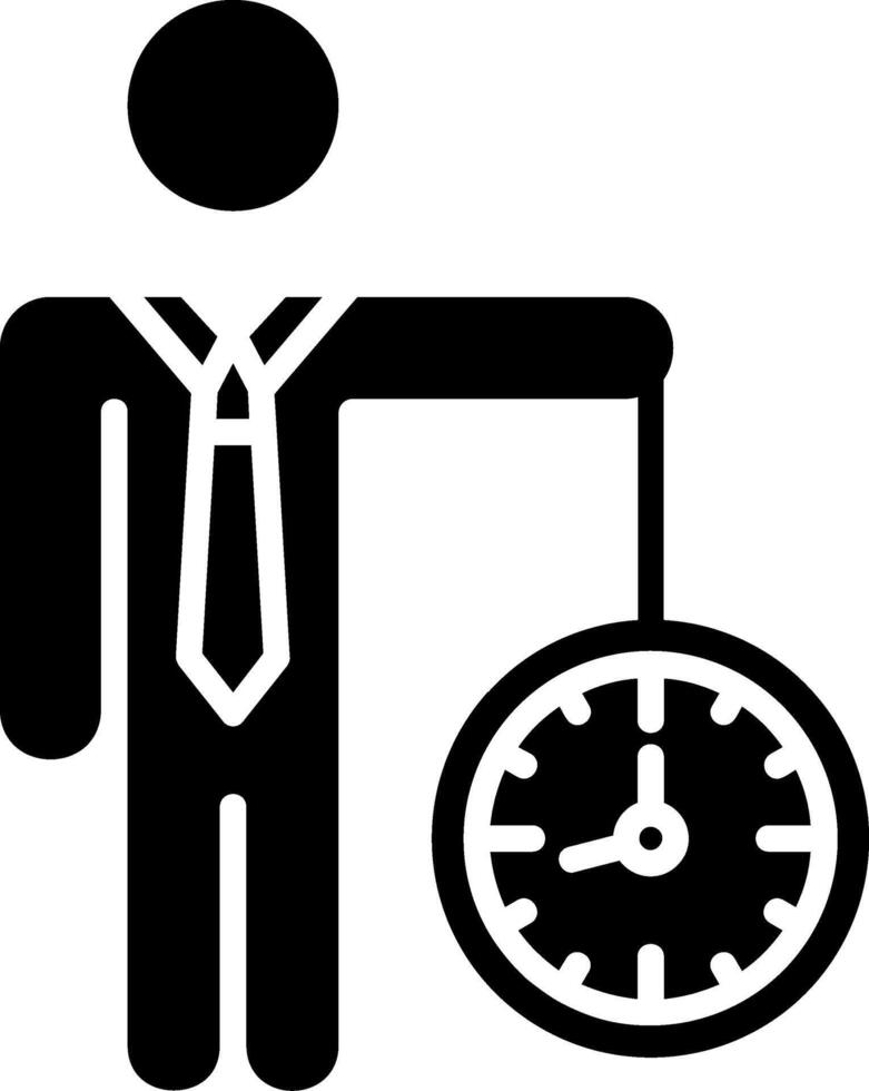 Businessman Glyph Icon vector