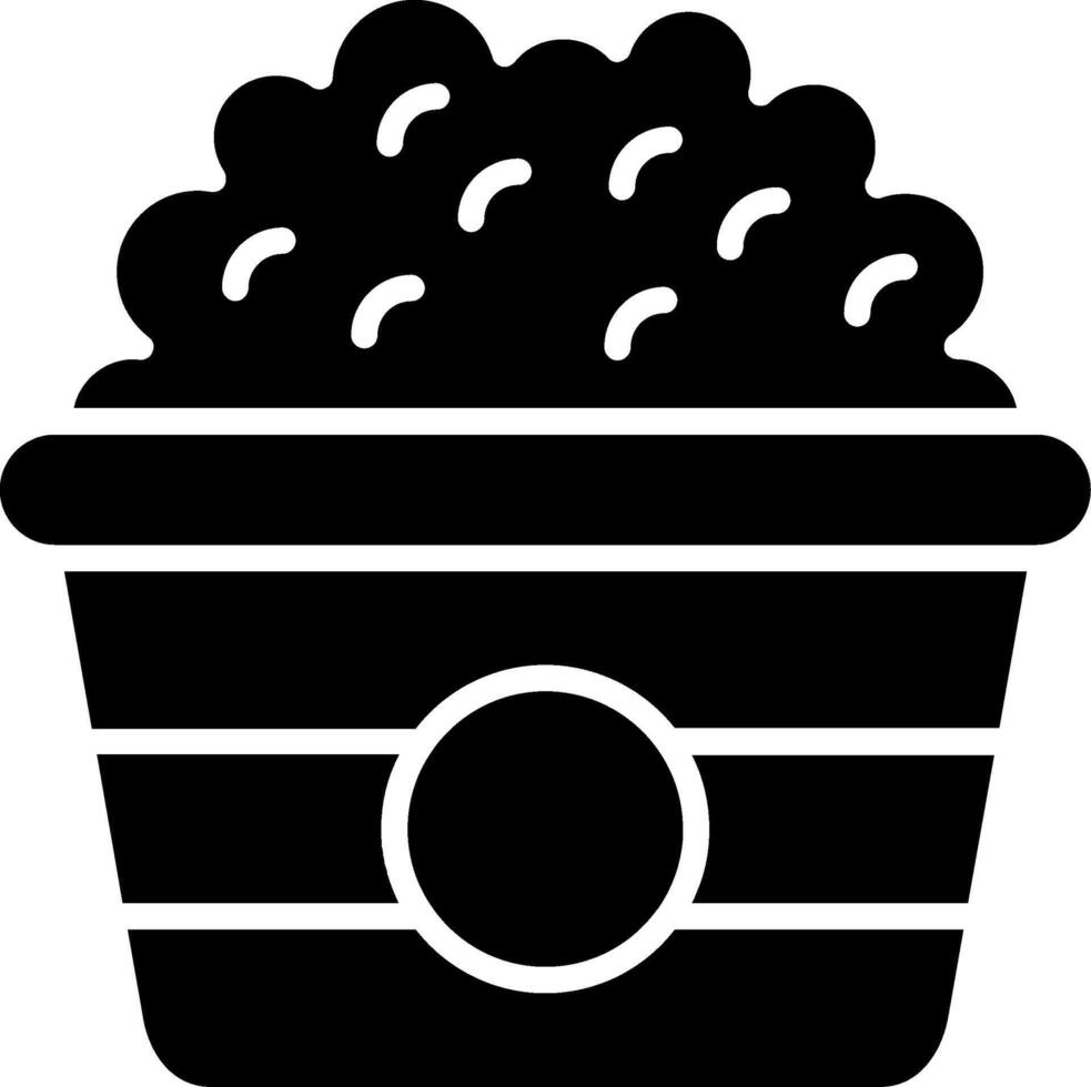 Popcorn Glyph Icon vector