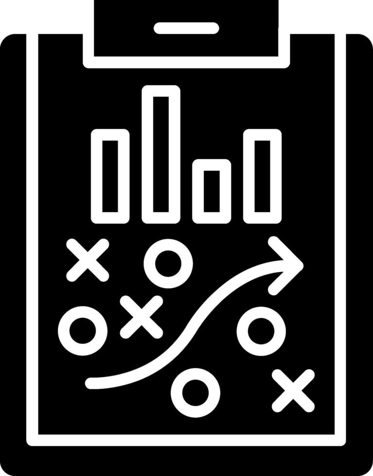 Strategy Glyph Icon vector