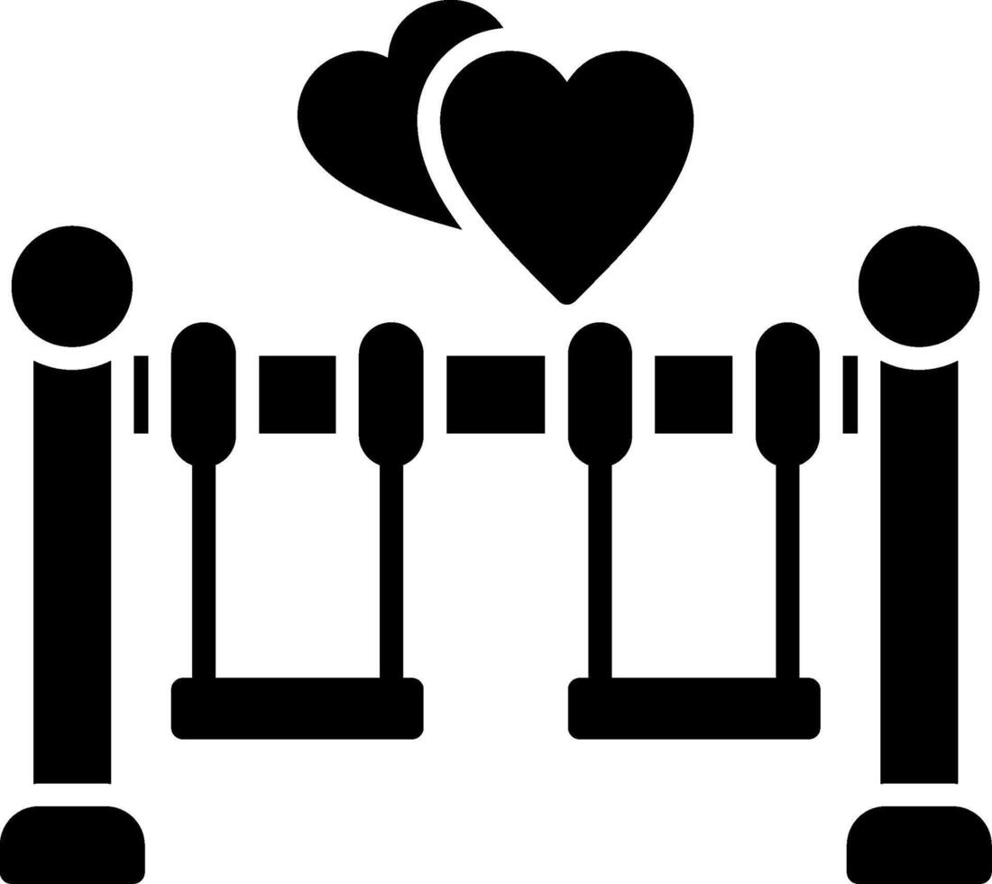 Swings Glyph Icon vector