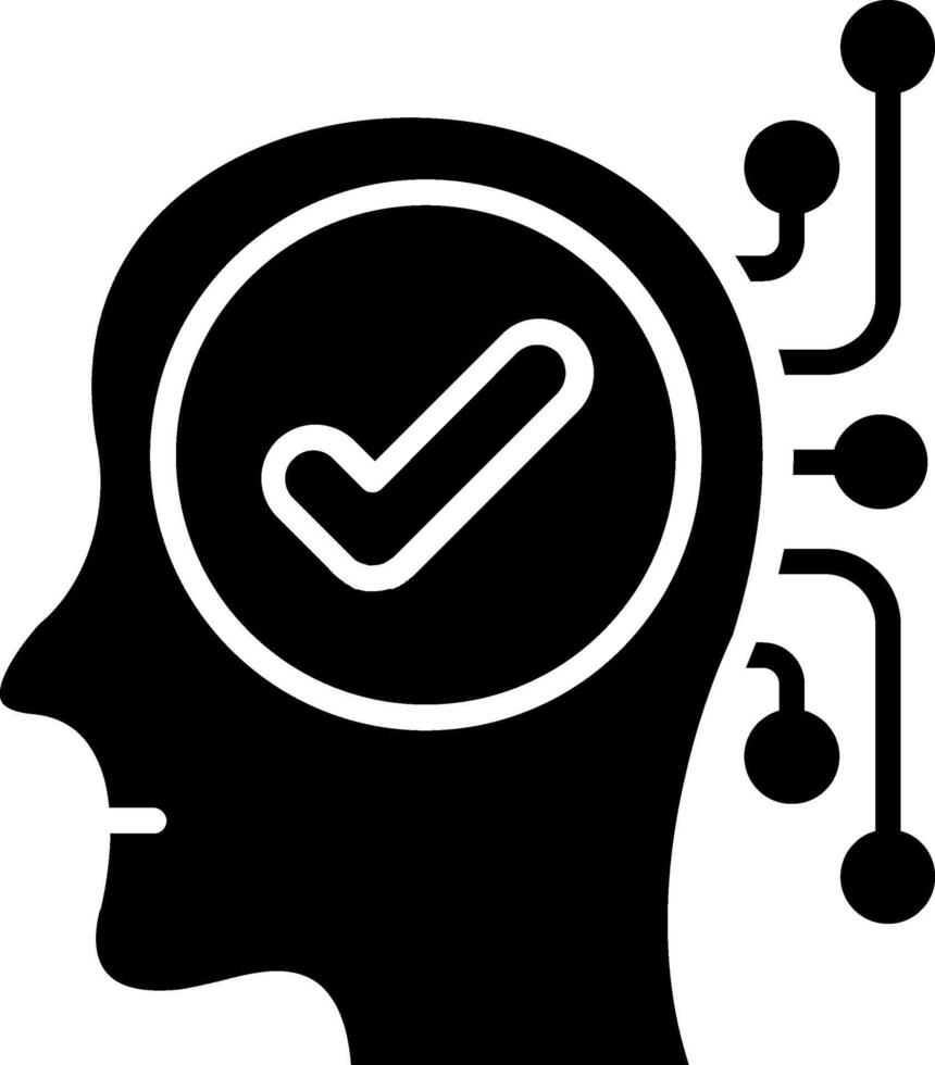 Brainstorming Glyph Icon vector