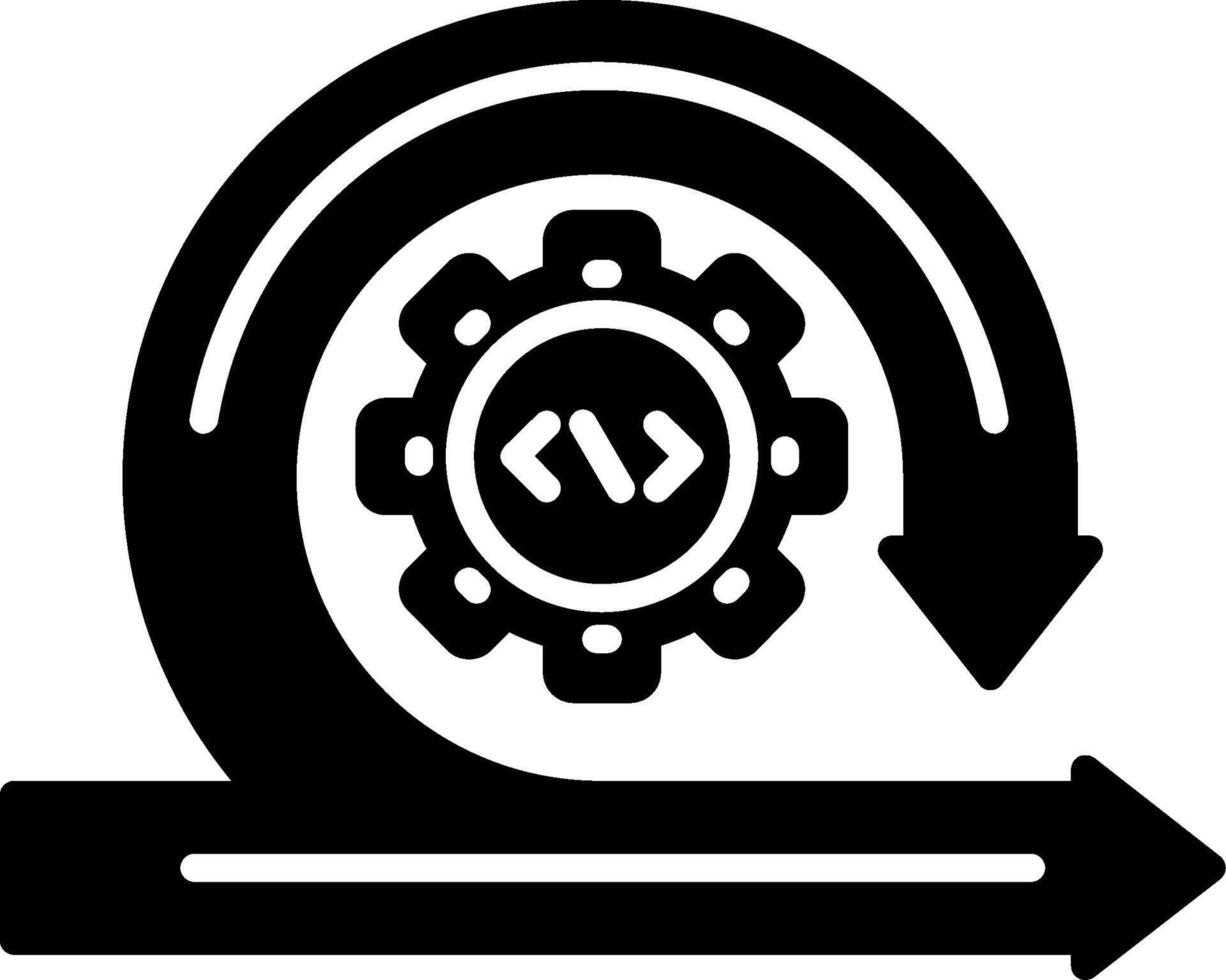 Agile Glyph Icon vector