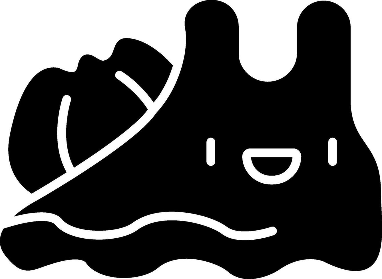 Slug Glyph Icon vector