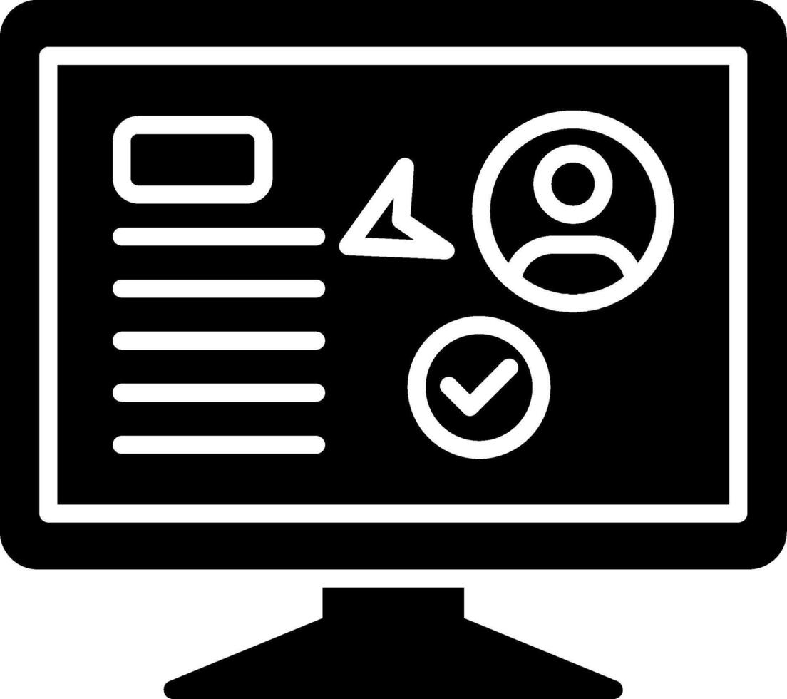 Send Glyph Icon vector
