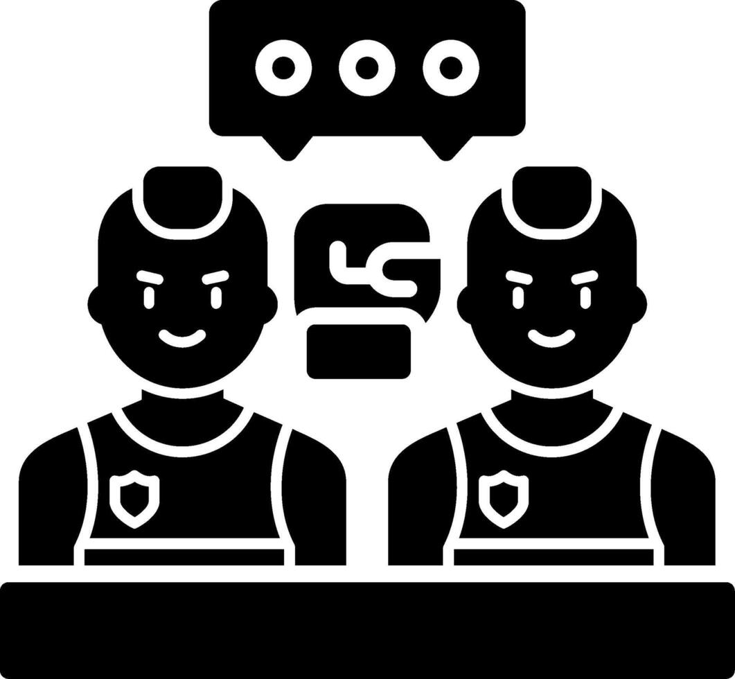 Talk Glyph Icon vector