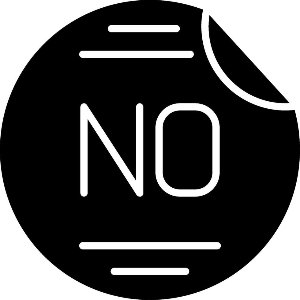 Sticker Glyph Icon vector