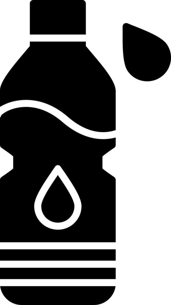 Water Bottle Glyph Icon vector