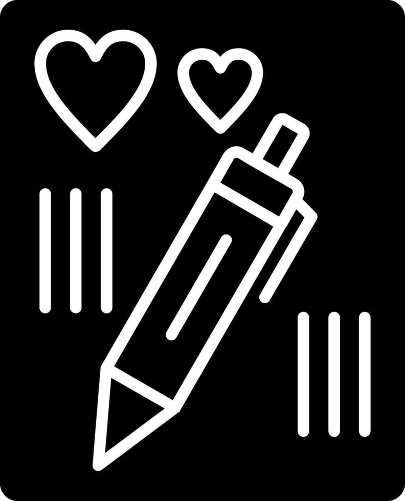 Pen Glyph Icon vector