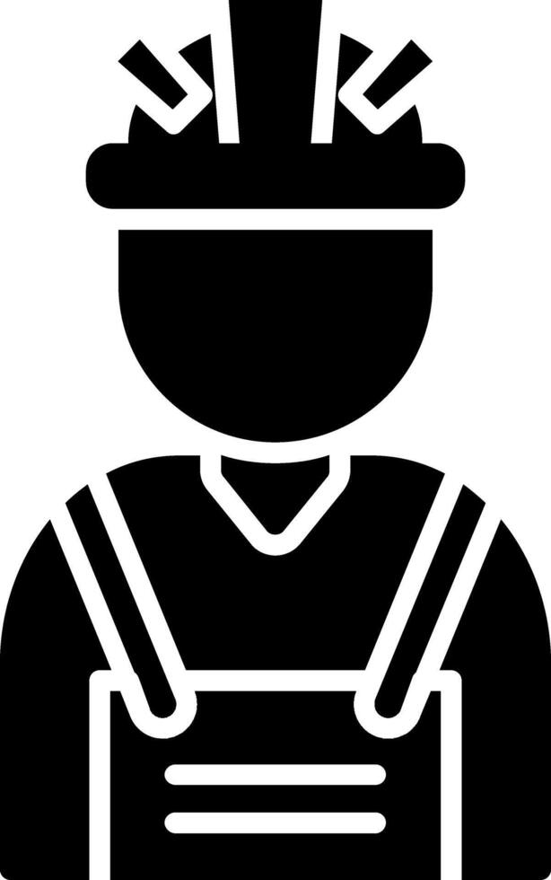Worker Glyph Icon vector