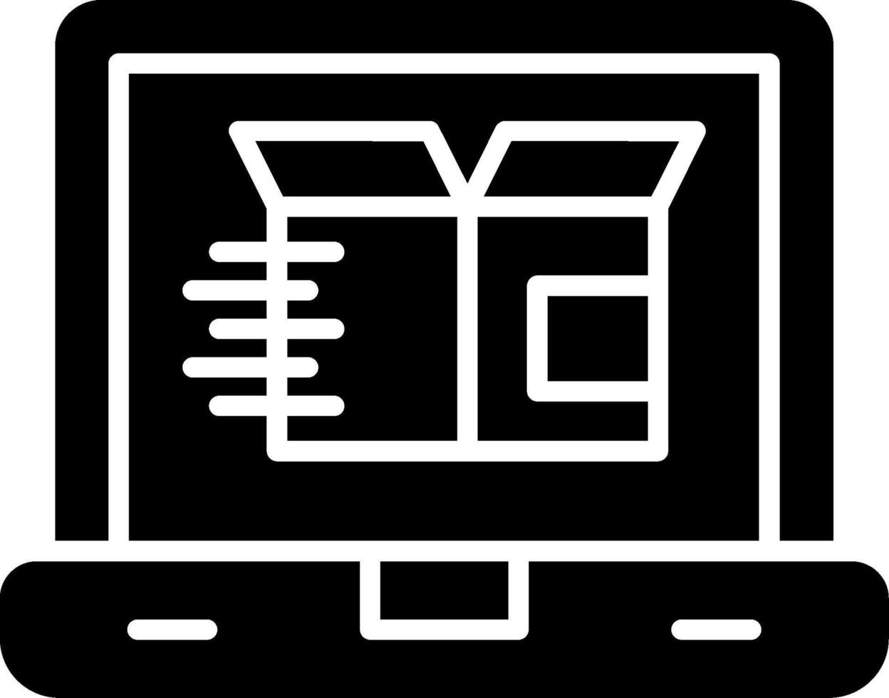 Logistic Glyph Icon vector
