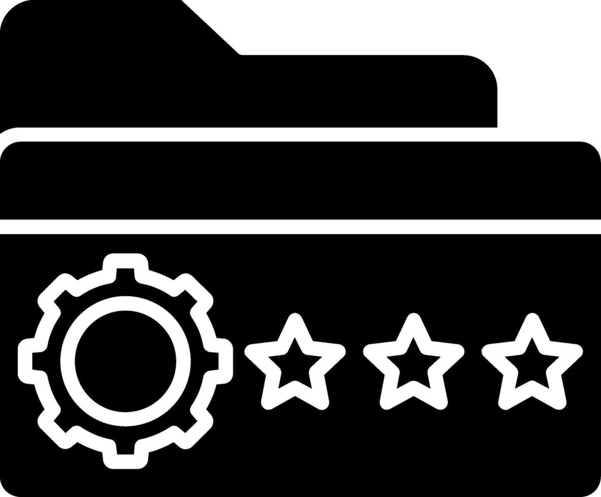 Folder Glyph Icon vector