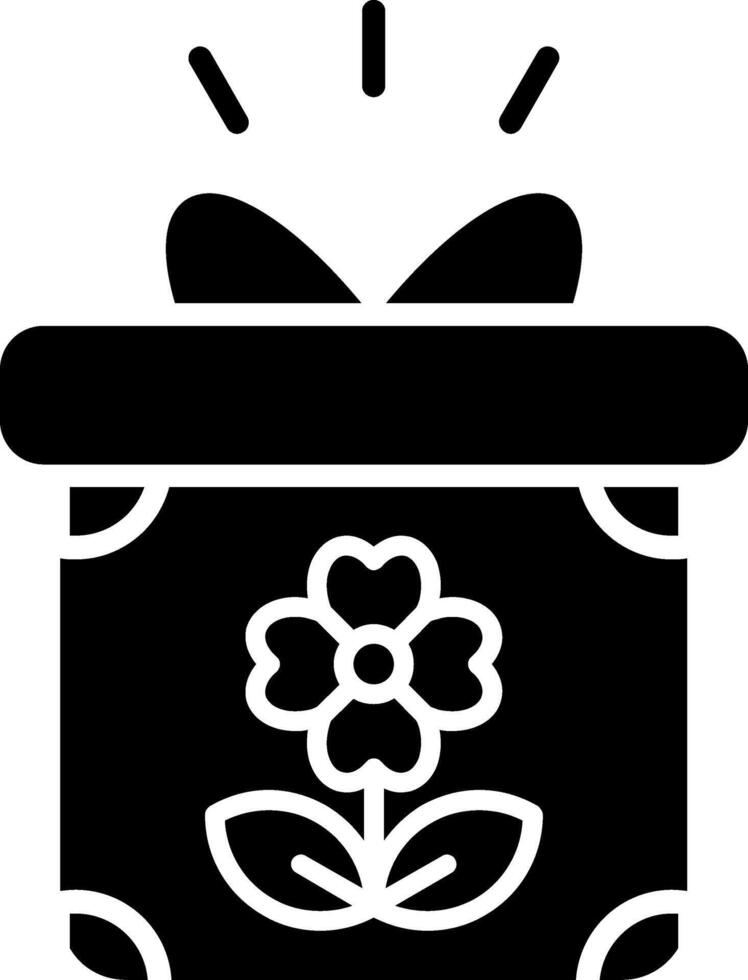 Gift Glyph Icon vector