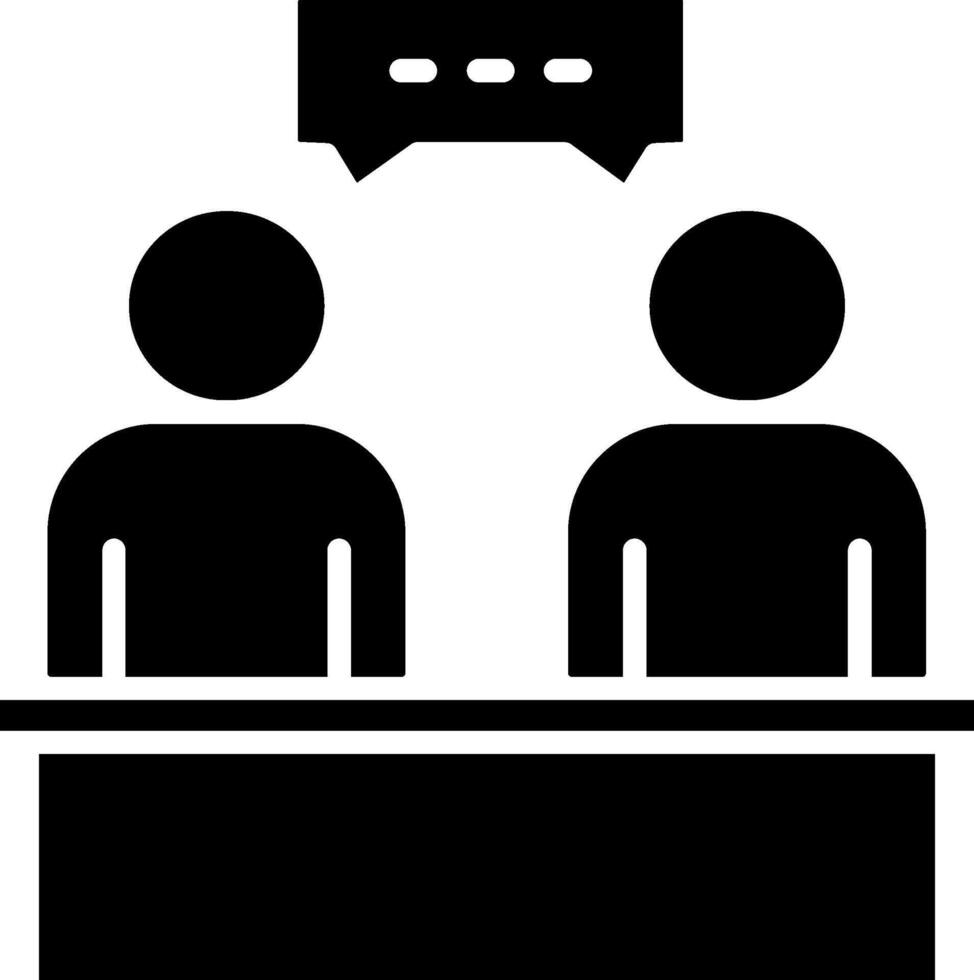 Meeting Glyph Icon vector