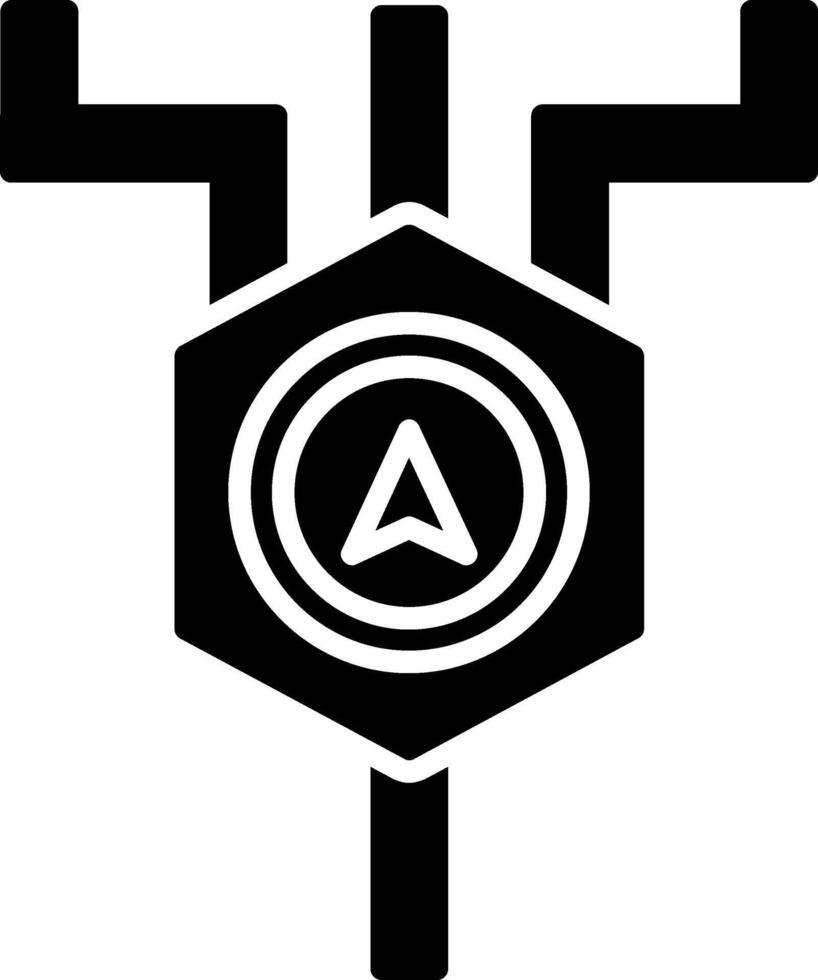 Position Glyph Icon vector
