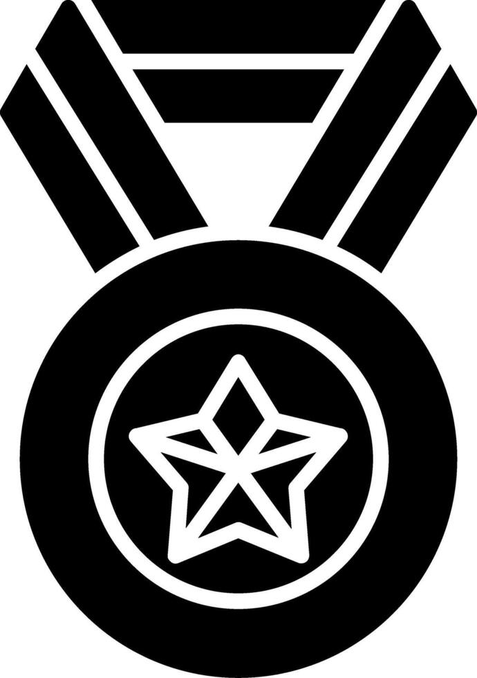 Medal Glyph Icon vector
